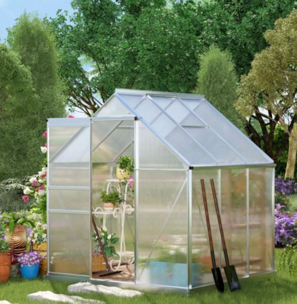 Walk-in Green House with Adjustable Roof Vent pairs 