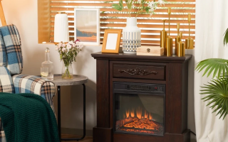 HOMCOM Electric Fireplace Manual (SKU: 820-161V01)