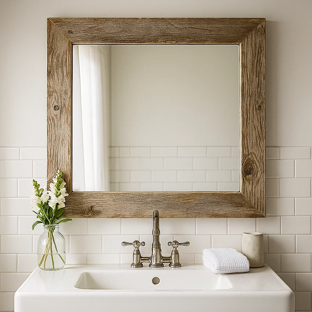 Choose paint, stain, or natural wood finishes to match your bathroom décor. Add accents like metallic paint or distressed finishes for extra style.