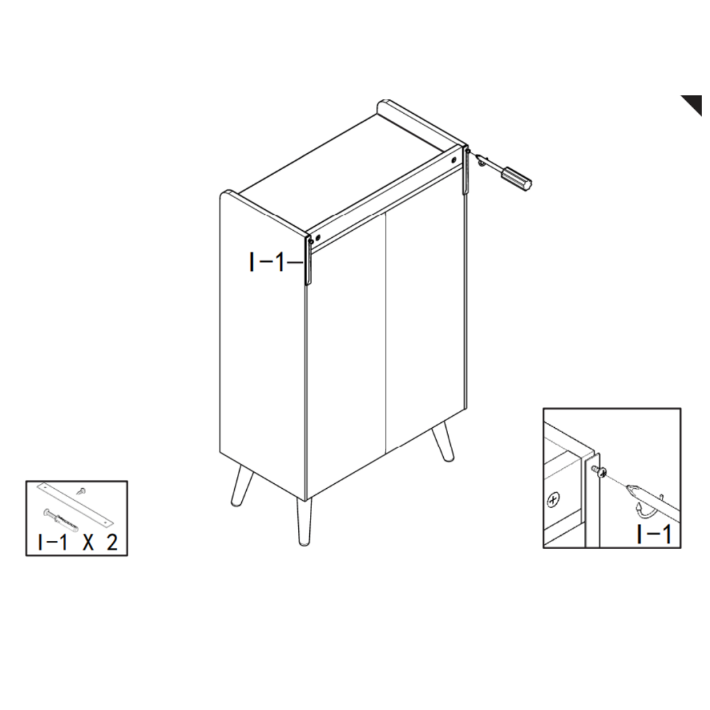 Magnets being attached to cabinet doors for smooth closure.