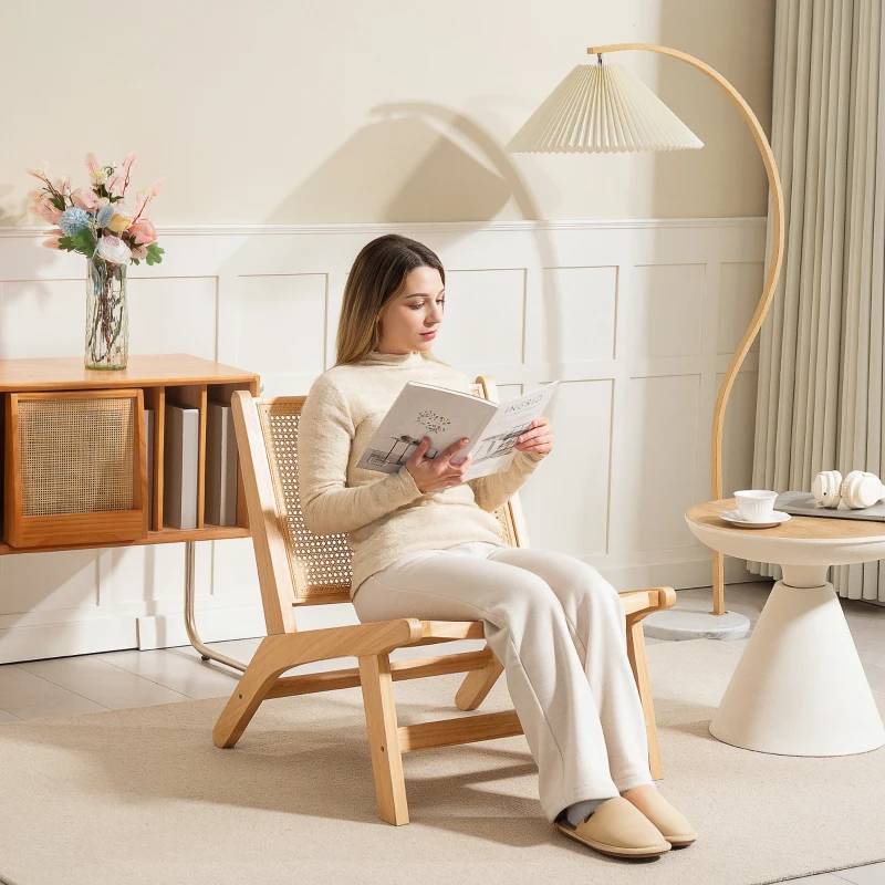 Wall-mounted toy display shelves above bed in a stylish collector’s bedroom.