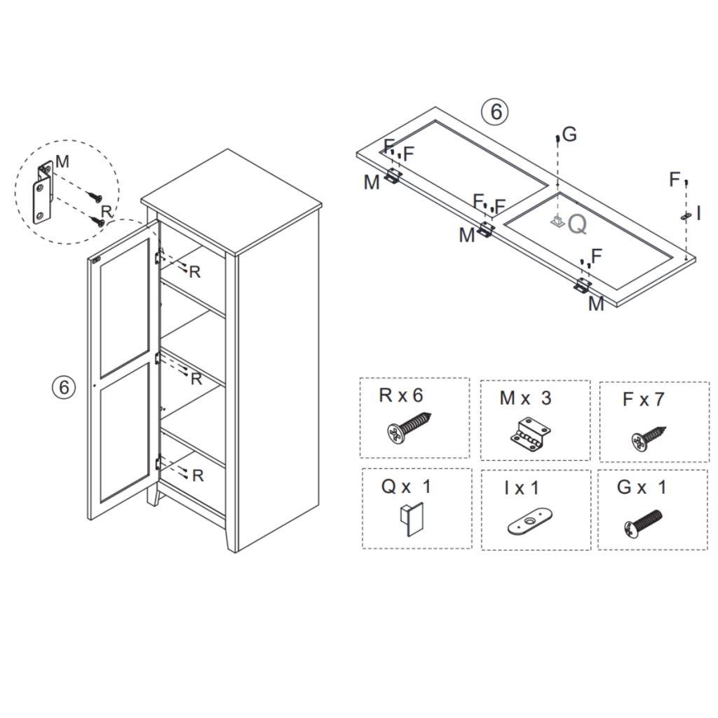 Assemble and Attach the Door illustration