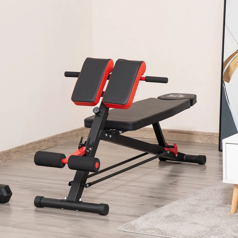 Roman chair with adjustable weight bench for strength training
