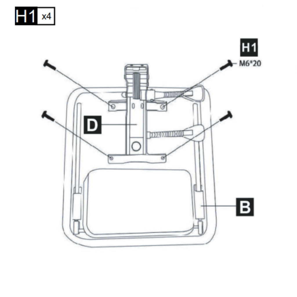 Fastening seat plate mechanism under chair cushion