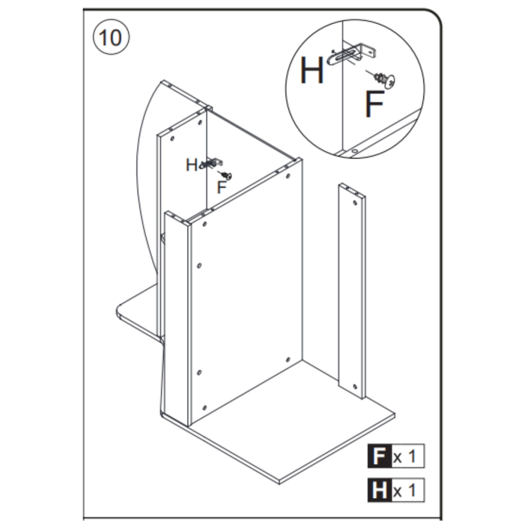 Attaching anti-tip wall bracket to back of bookcase for safety