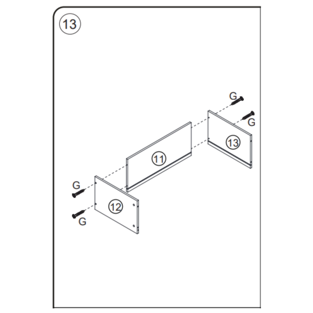 Joining drawer front and side panels with screws for stability