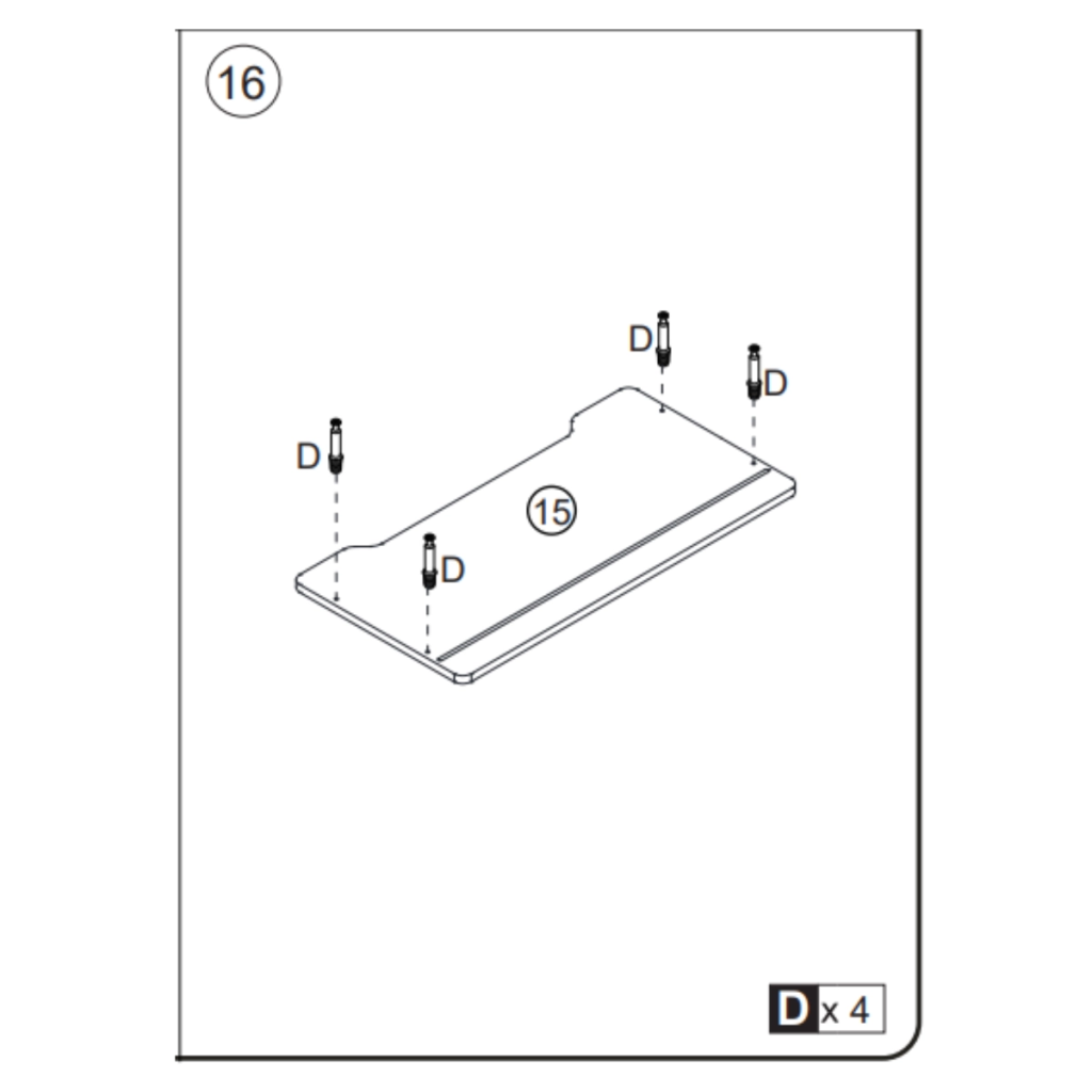 Installing bolts into drawer back panel before connection