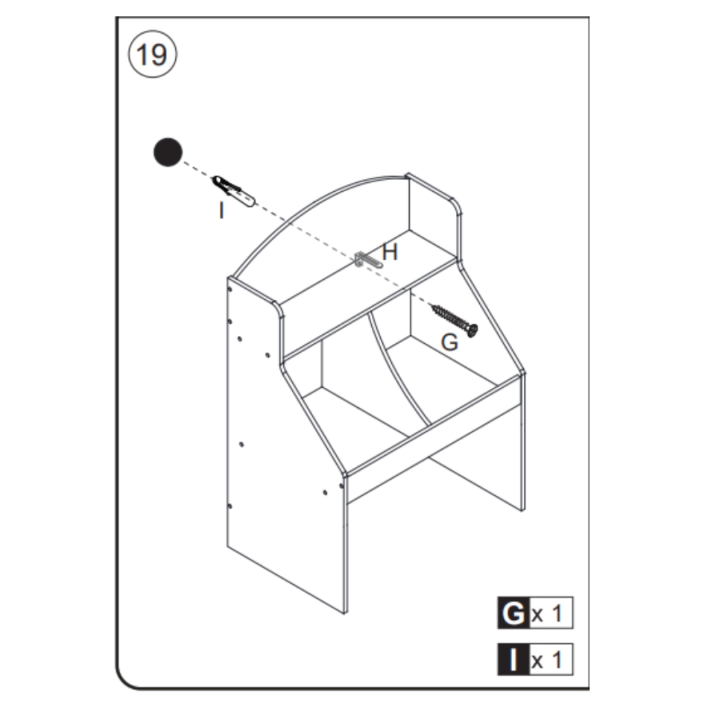 Fixing anti-tip strap between wall and bookcase for safety