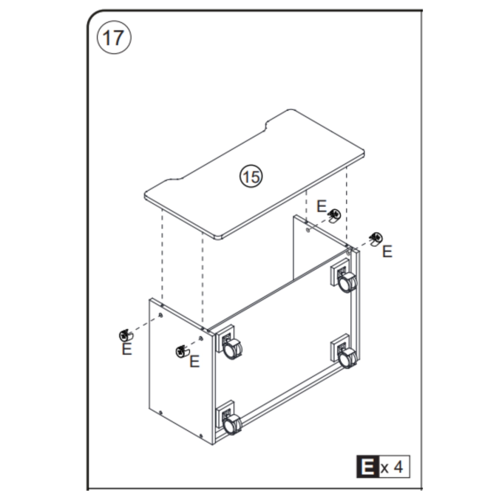 Installing back panel onto drawer sides using dowels