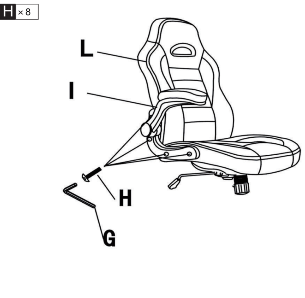 Align and attach armrests and backrest to chair seat.