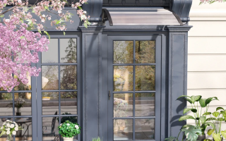 Instruction manual for Outsunny Awning Door Canopy, detailing assembly steps and parts.