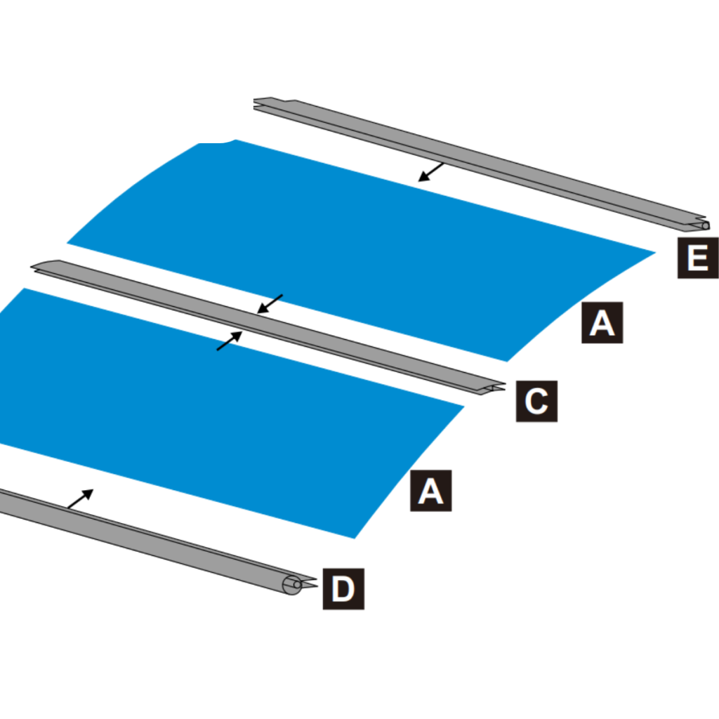 Prepare the polycarbonate panels by aligning them properly before installation.