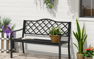 Outsunny Steel Garden Bench Assembly Manual – SKU: 84B-754