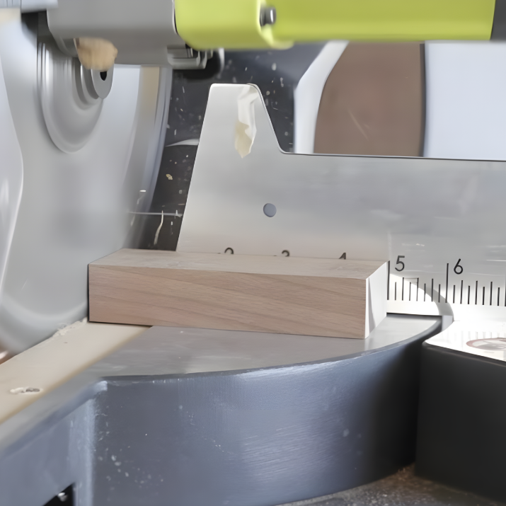 Cutting and shaping the wooden pieces for the dog bed legs using a saw.