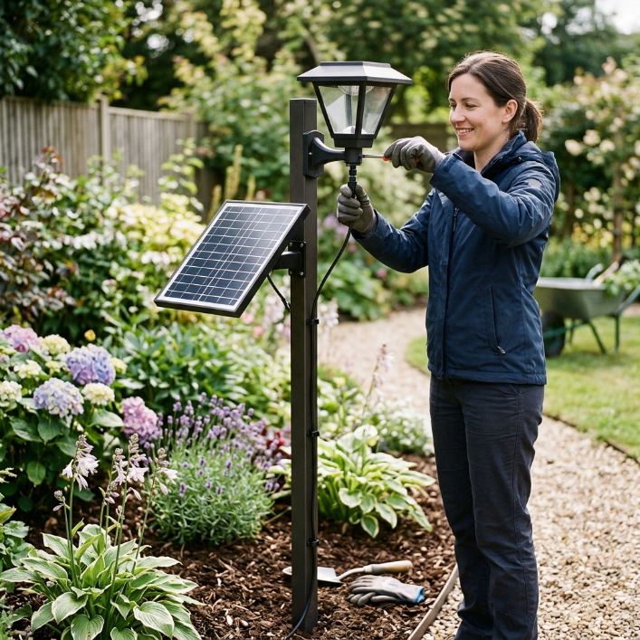 How to Use a Solar Post Lamp for Safe, Reliable Outdoor Lighting - Aosom