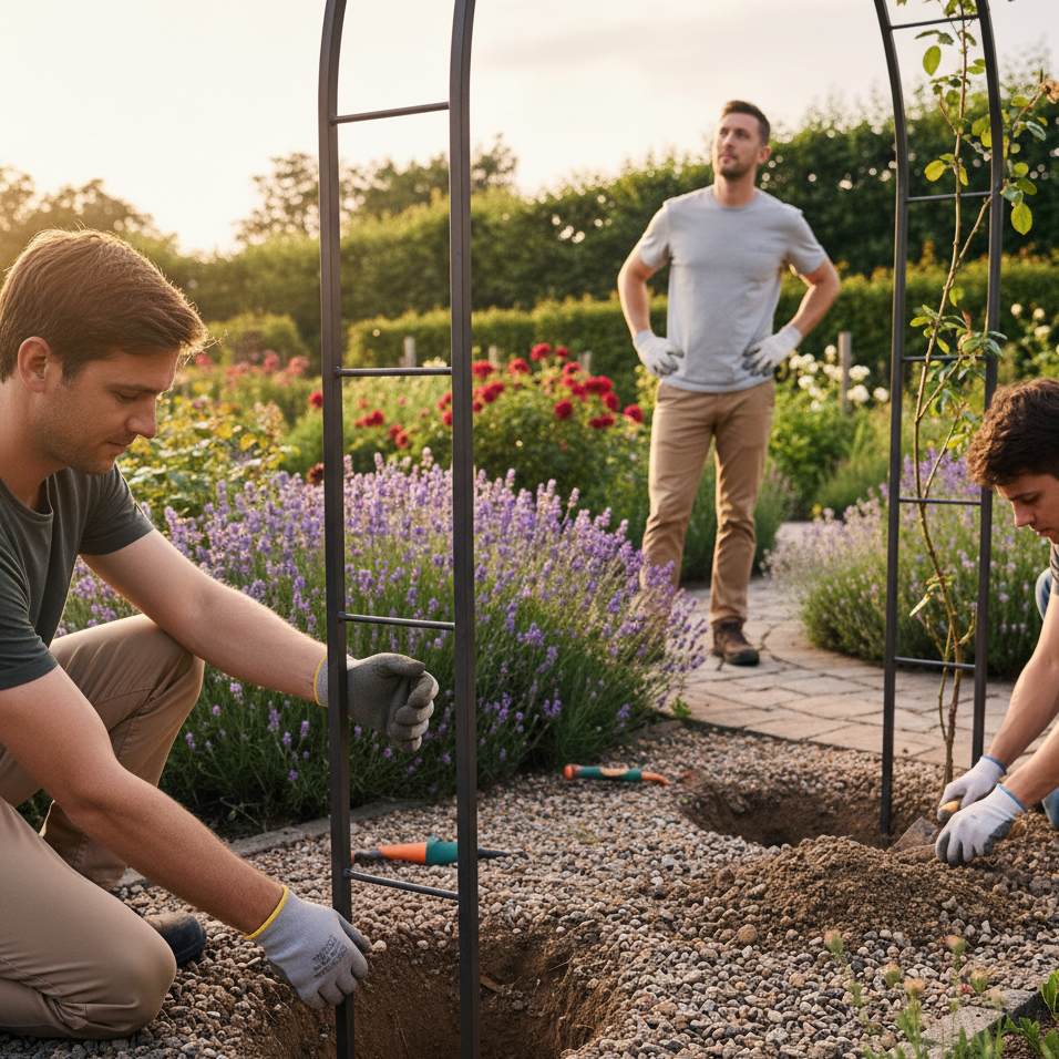 How to Secure a Garden Arch: 8 Steps to Keep It Safe and Standing - Aosom